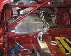 Mustang radiator hard lines