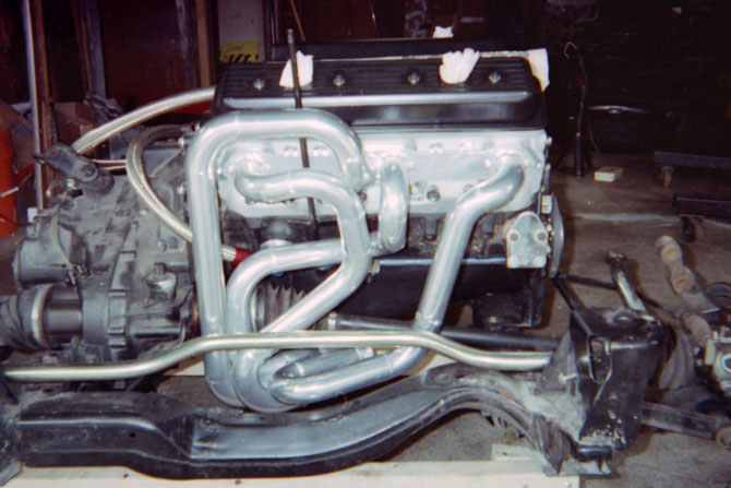 Fabricated equal length headers Fiero