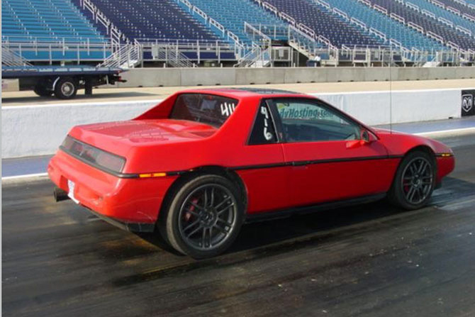 V8 Fiero at Route 66 Dragway